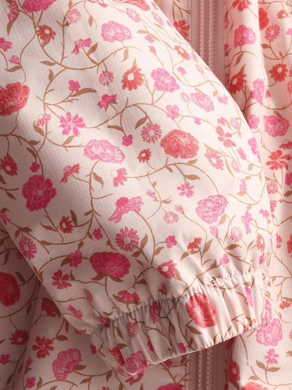 Minymo Baby Sommerjacke Peach Whip Pink Allover Blumen