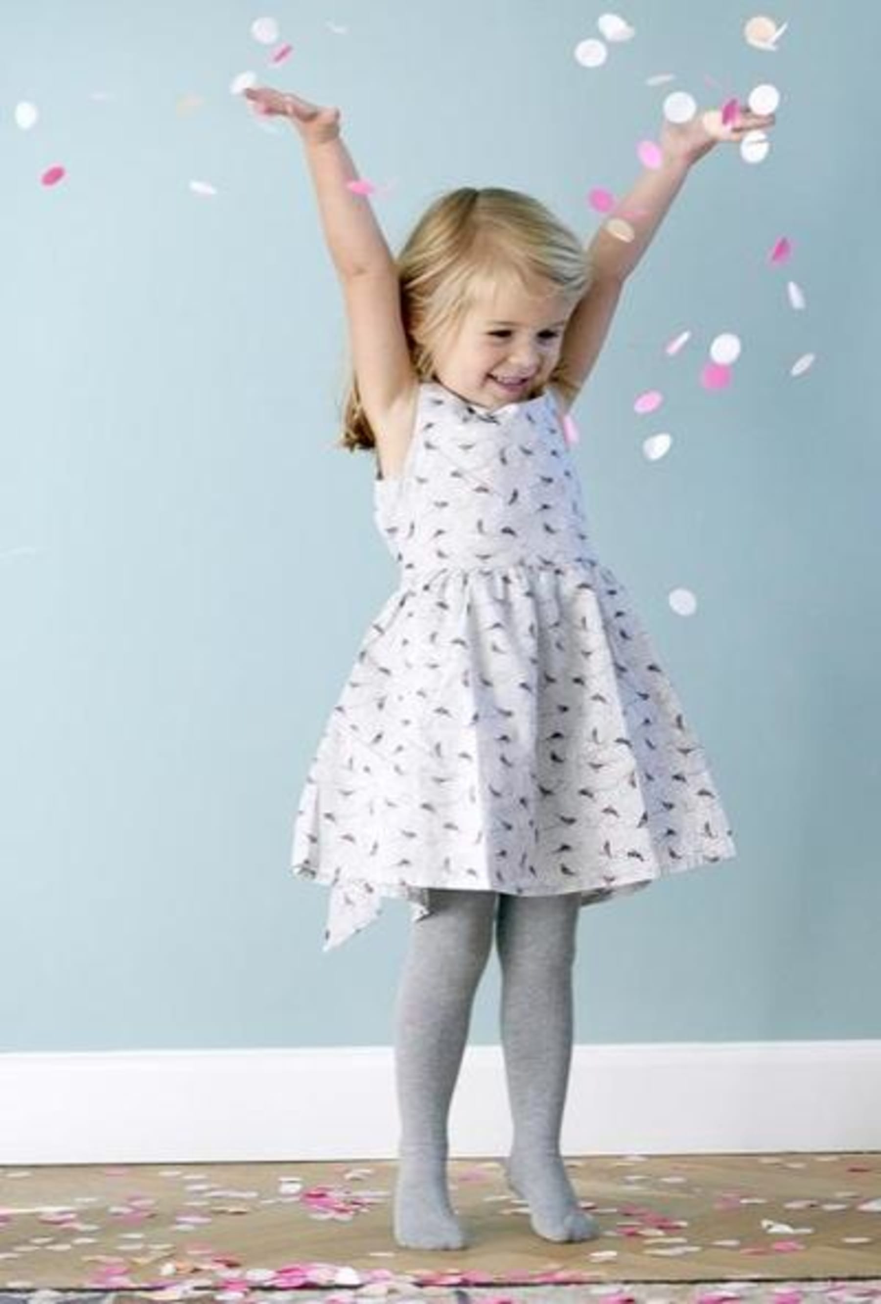 GoBabyGo Grip Non Slip Strumpfhose n Altrosa - Dusty Rose