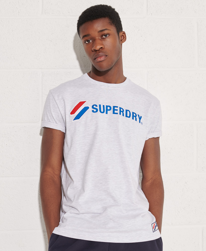 upload9223368955665784010 Superdry T-Shirt in Sportstyle in Grau - SALE