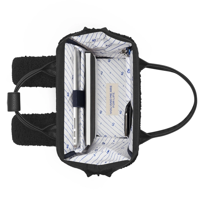 Cabaia Rucksack DHAKA Small mit Laptop-Fach - Teddy Schwarz