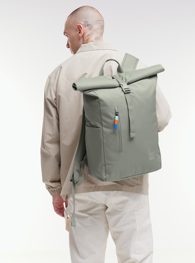 GOT BAG ROLLTOP EASY BASS GREEN - Rolltop Rucksack in Pistazie Grün
