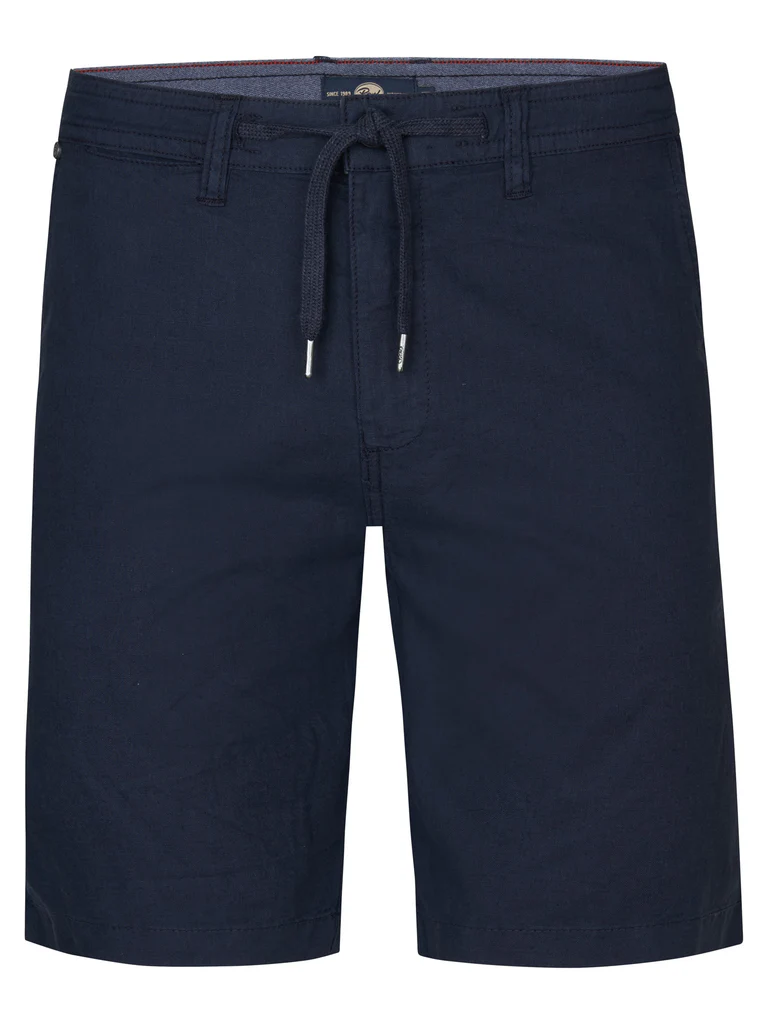 Petrol Industries Herren Leinen Chino Short Tropicwave in Navy Blau Petrol Industries Herren Leinen Chino Short Tropicwave in Navy Blau