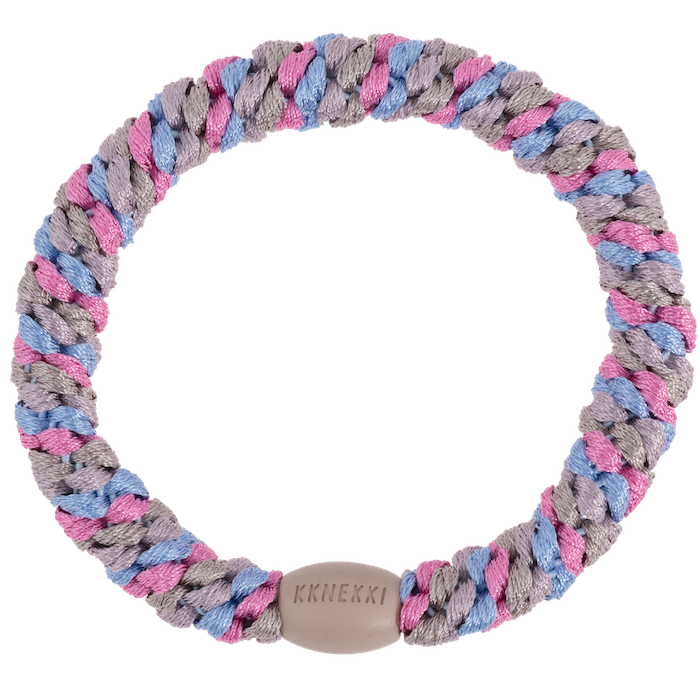 Kknekki Haargummi/Armband Mix Hellblau Pink Glitzer - Mix Sky Blue Pink Glitter 