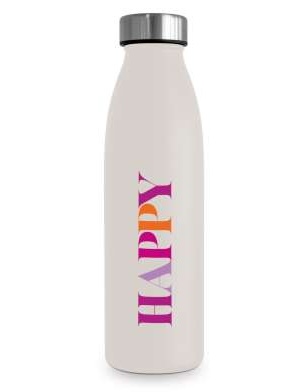 PPD Paperproducts Edelstahl Thermos Trinkflasche 500ml - HAPPY
