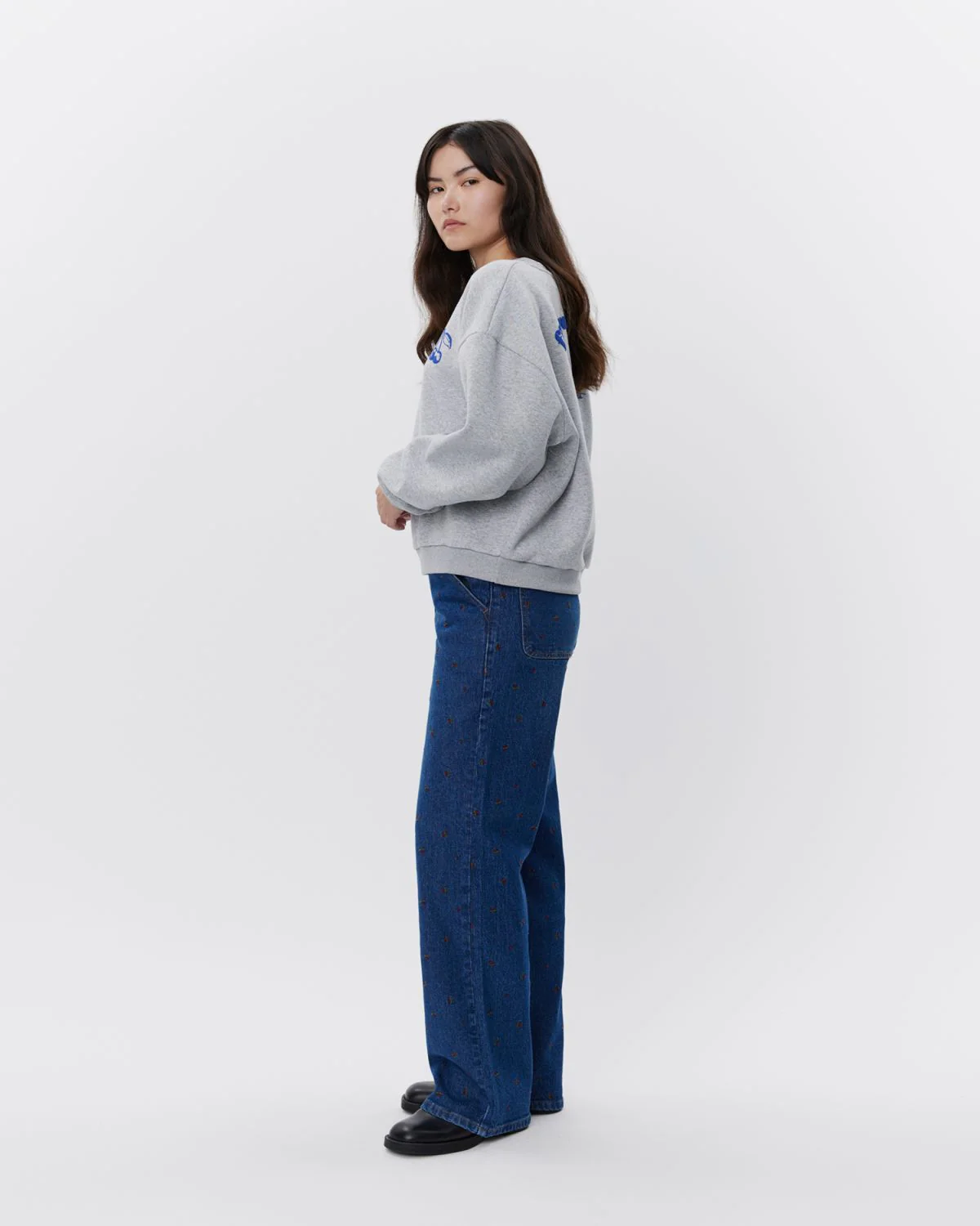 Sofie Schnoor Sweatshirt in Grau Meliert - Fill your everday - SALE