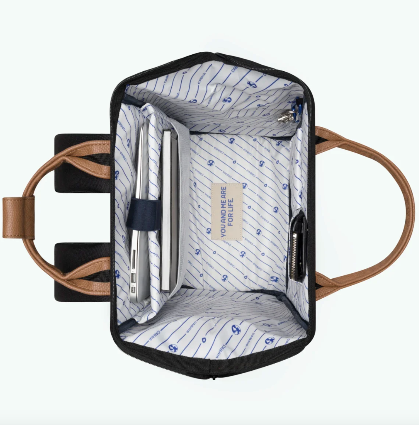 Cabaia Rucksack Cologne Large mit Laptop-Fach in Schwarz