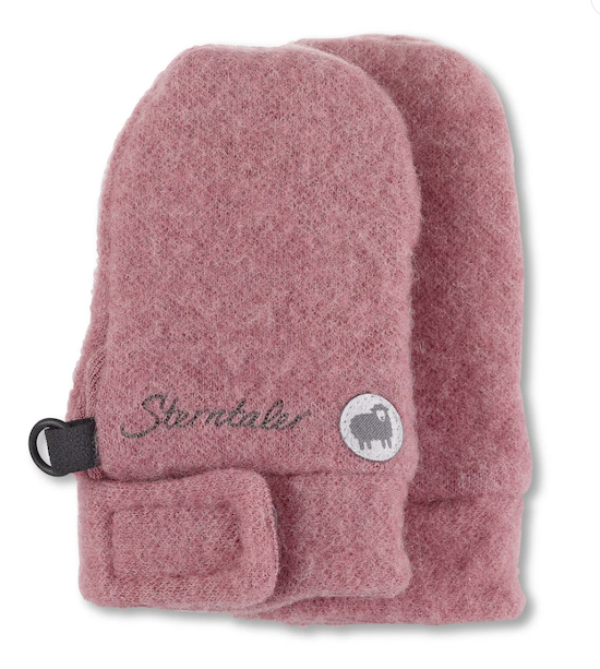 Sterntaler Fäustlinge ohne Daumen aus Merinowolle in Rosa Sterntaler Fäustlinge ohne Daumen aus Merinowolle in Rosa
