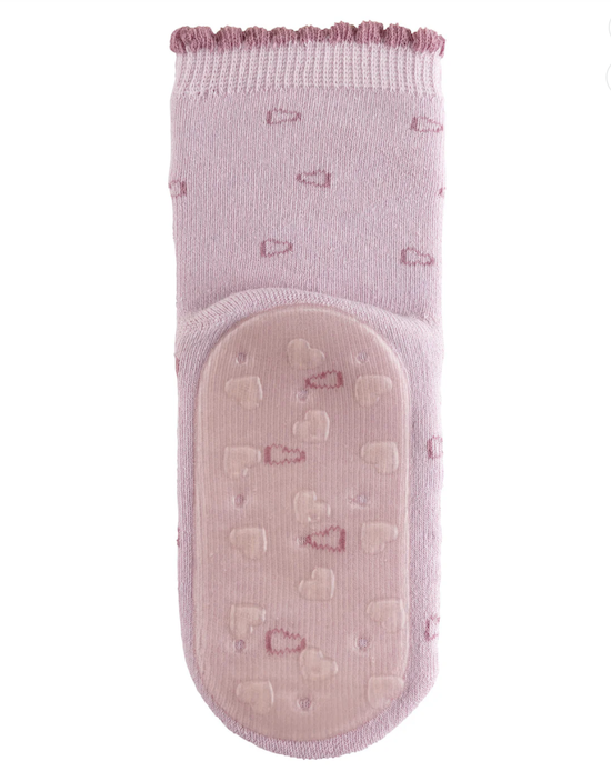 Sterntaler Fliesen Flitzer SOFT Herzen mit Anti-Rutsch-Sohle Stoppersocken in Zartrosa - Herzen