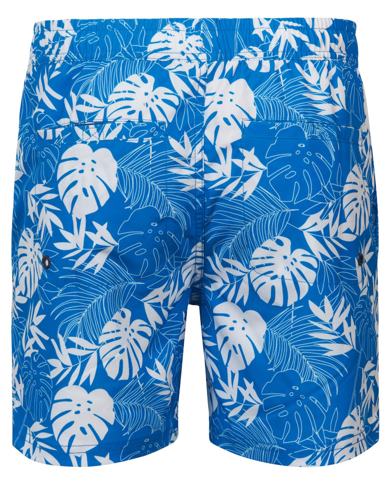 Petrol Industries Badehose in Neon Blau Palmen