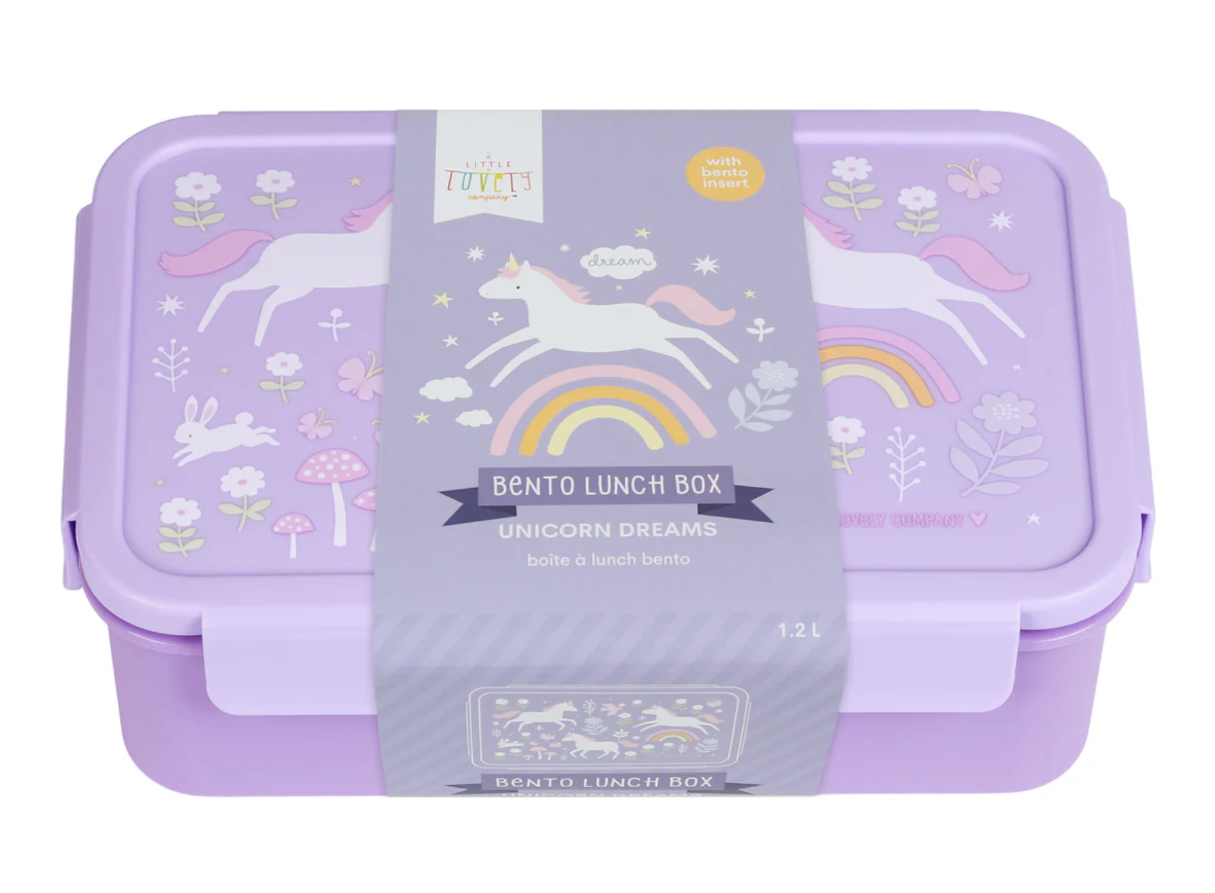 A Little Lovely Company Bento Box Brotzeitbox Lunchbox - Einhorn