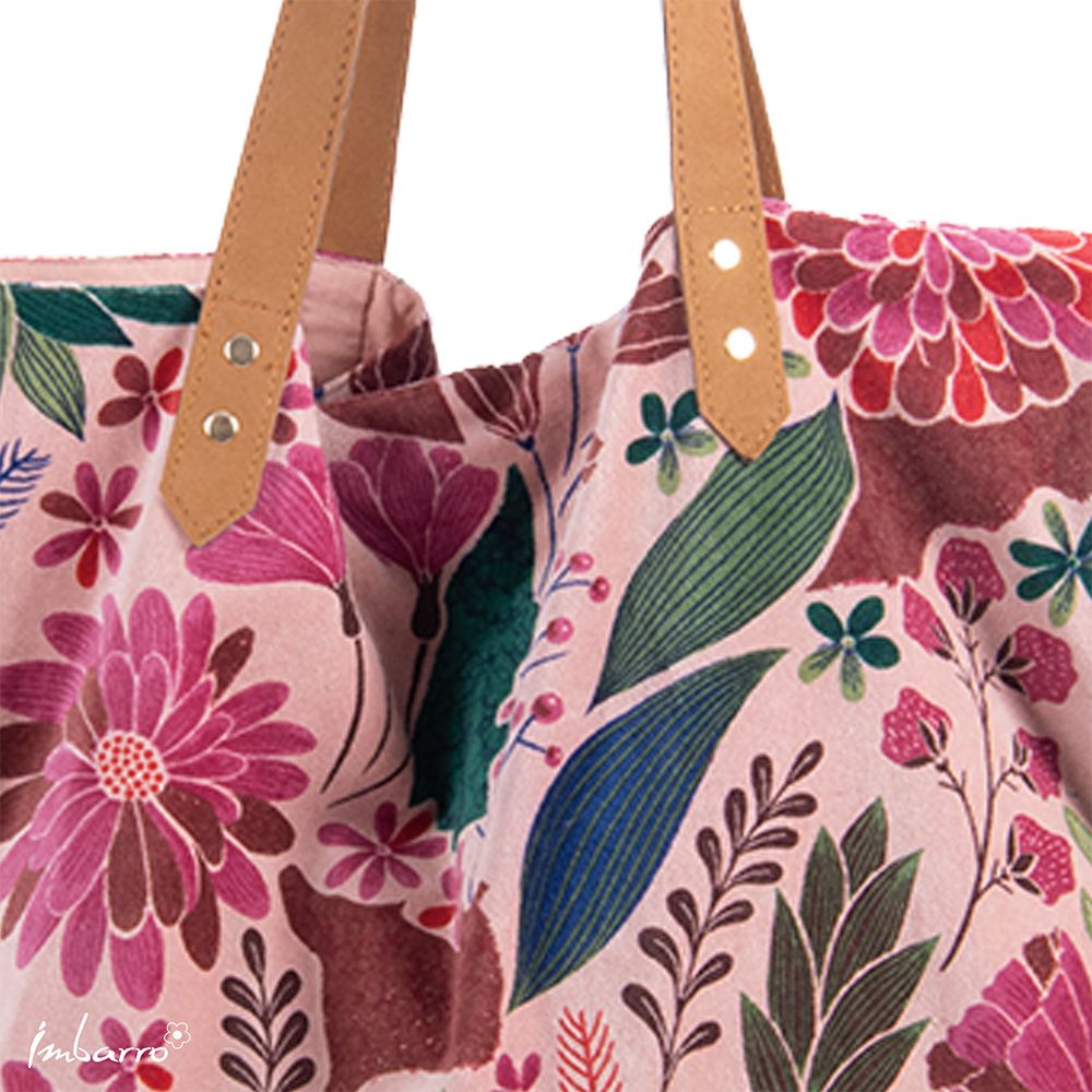 Imbarro Samt Shopper Tasche Maye in Pink Imbarro Samt Shopper Tasche Maye in Pink