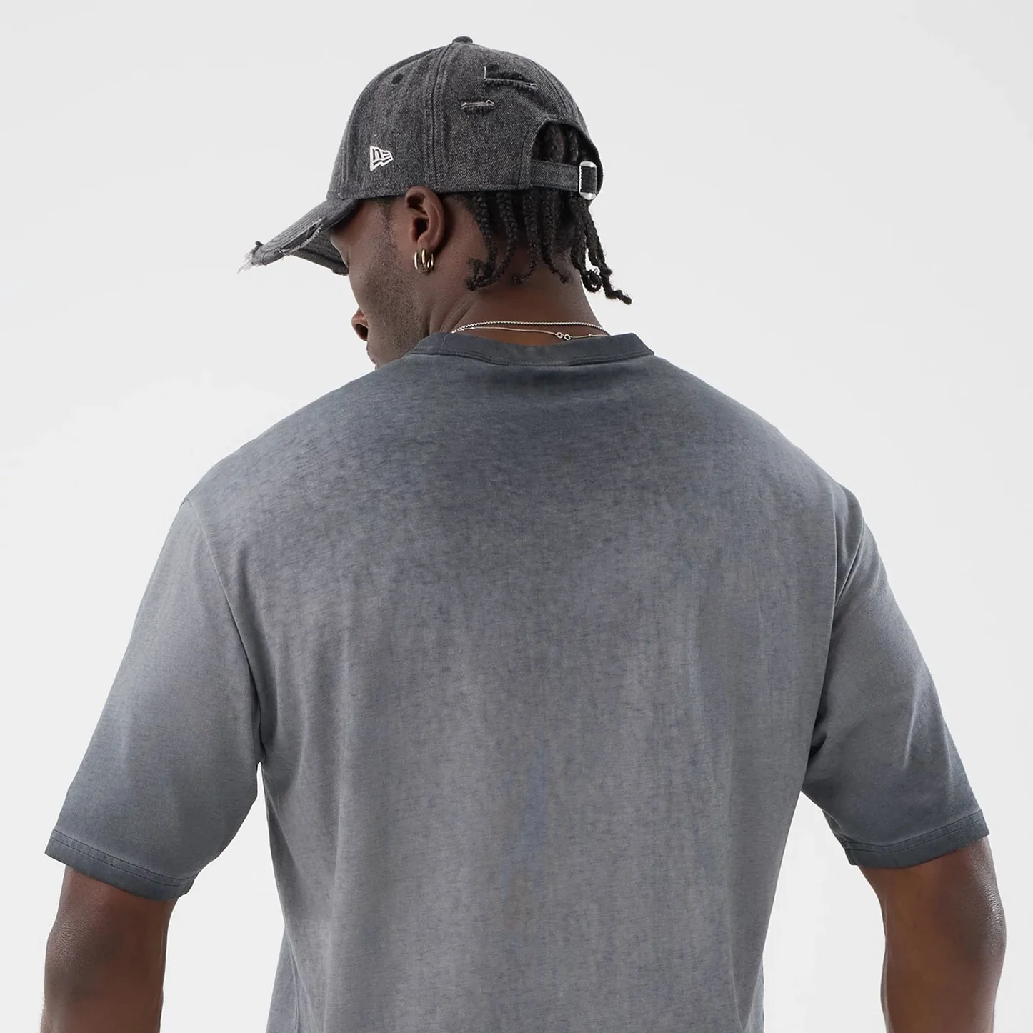 New Era T-Shirt Washed Black New York Yankees MLB Logo T-Shirt 