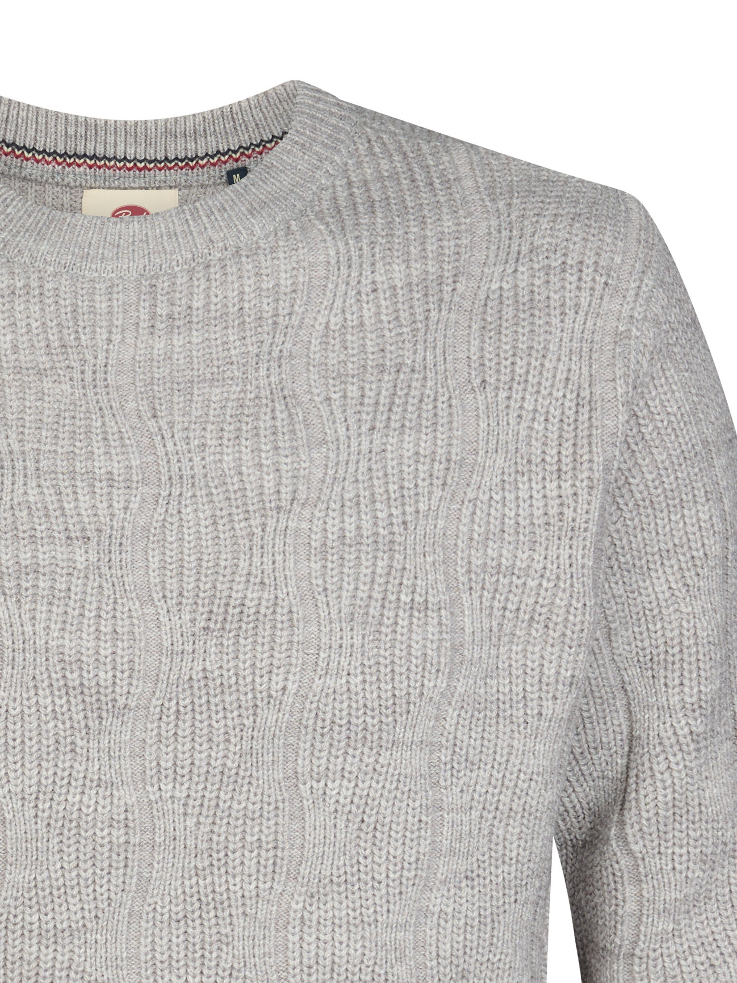 Petrol Industries Herren melierter rundhals Pullover Steelstone in Grau