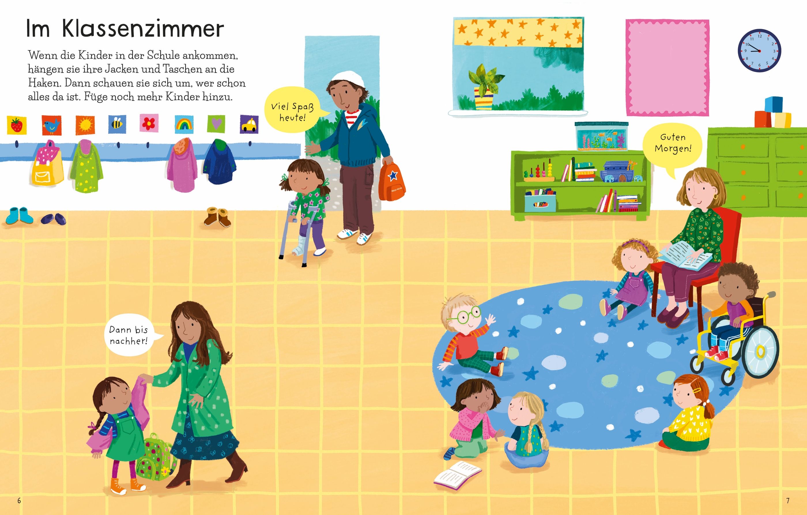 Usborne Mein erstes Stickerbuch: Ein Tag in der Schule Usborne Mein erstes Stickerbuch: Ein Tag in der Schule