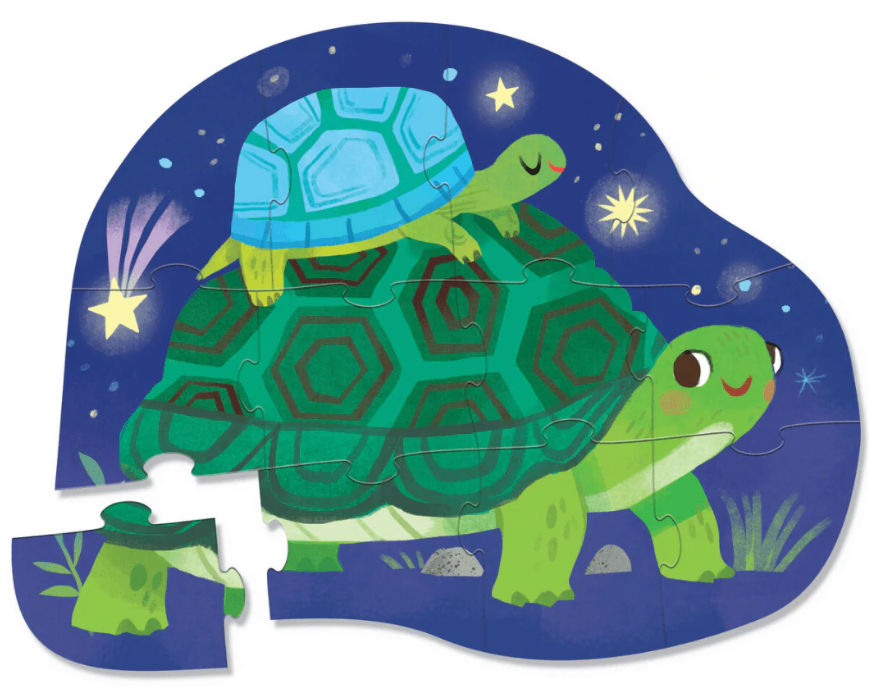 Crocodile Creek Mini Puzzle - Turtles Together - 12 Teile