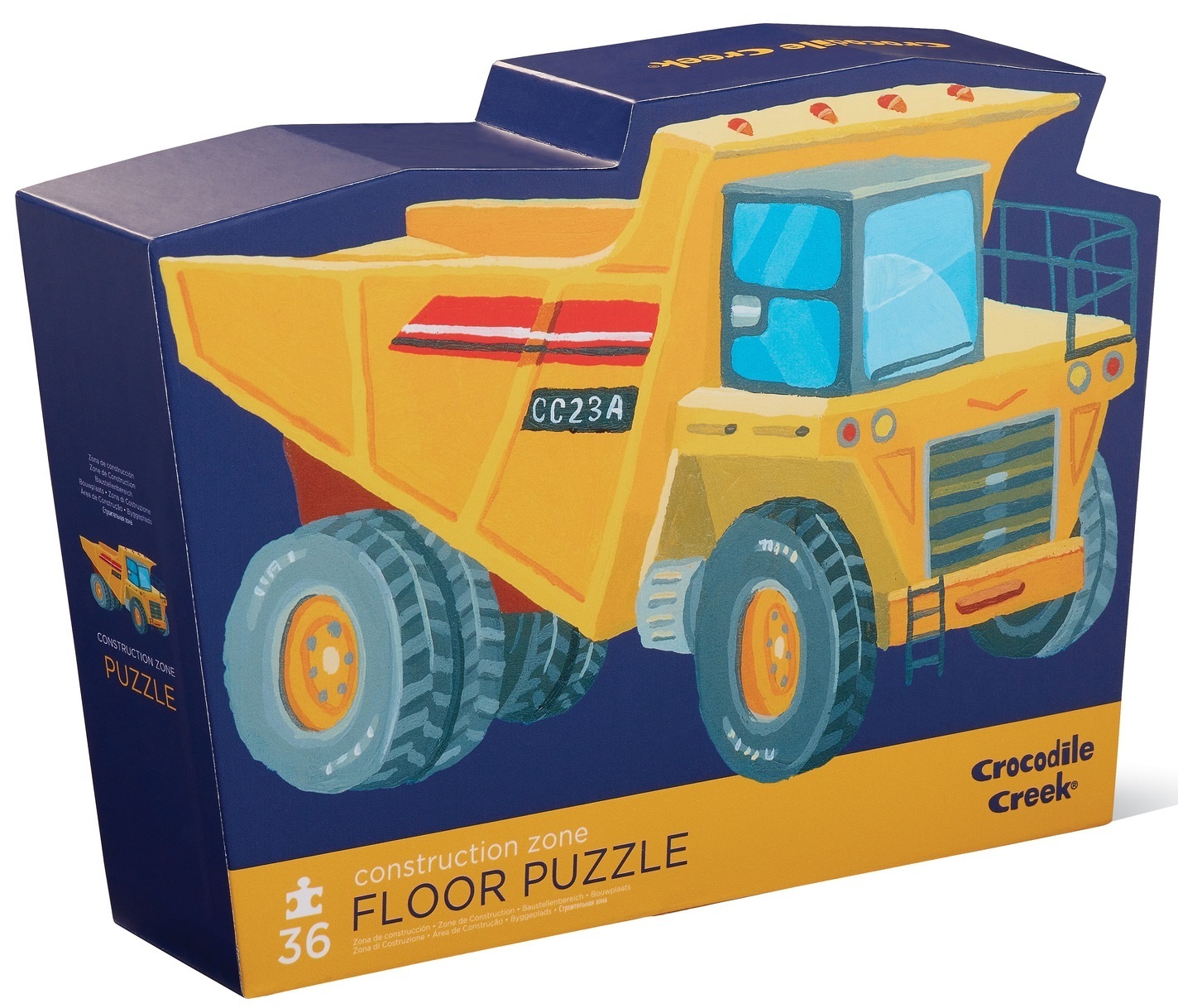 Crocodile Creek Puzzle - Construction Zone - Baustelle Kipper - 36 Teile