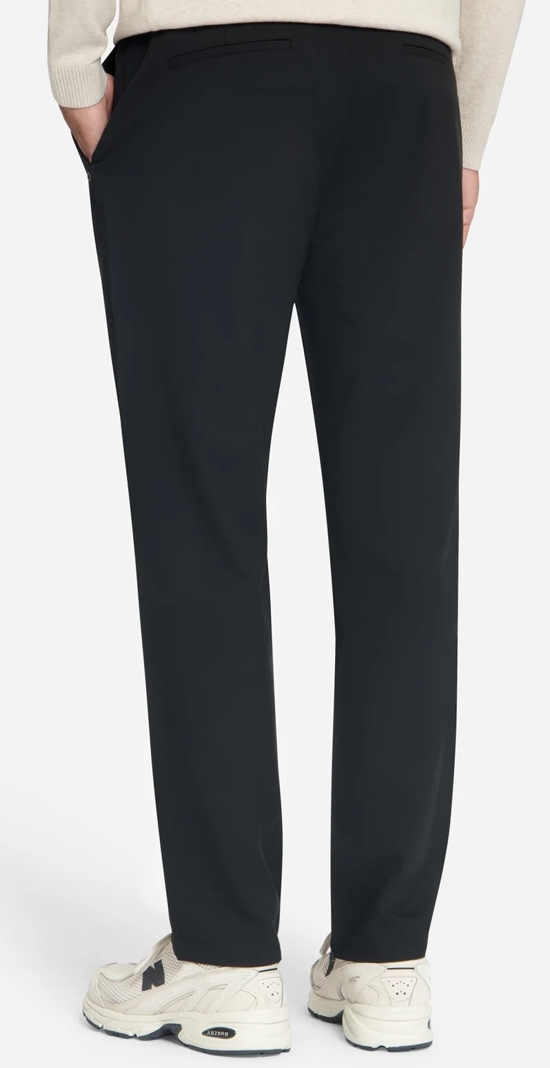 Herren Stretch Twill Chino Hose in Schwarz