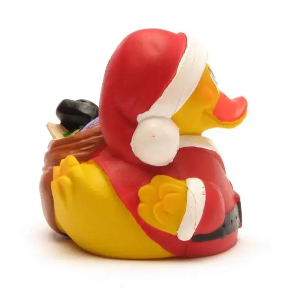 Lanco Santa Duck - Naturkautschuk Gummiente Badeente Weihnachtsmann - Gummiente
