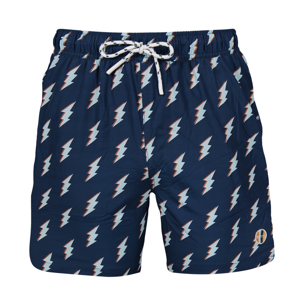 0612_joao-shorts_03 Barts Badeshorts Joao - Navy mit Blitzen - SALE
