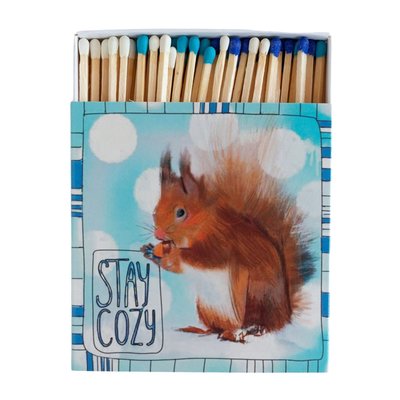 overbeck-and-friends-streichhoelzer-xl-stay-cozy Overbeck & Friends XL Streichholz Packung - Eichhörnchen - Stay Cozy - SALE