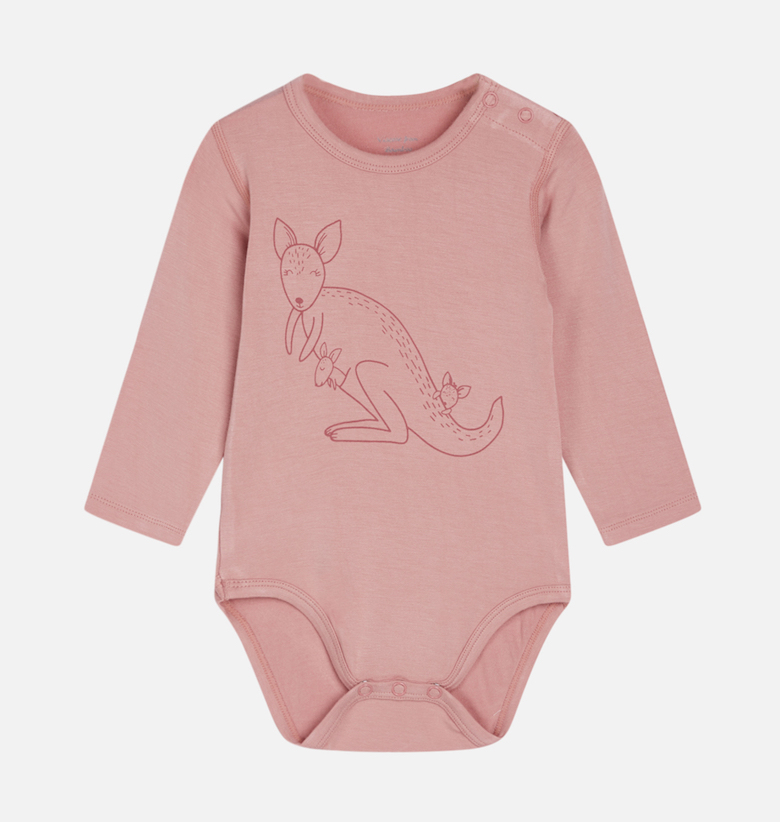Hust & Claire Buller Bambus Viskose Body in Rosa - Kangaroo