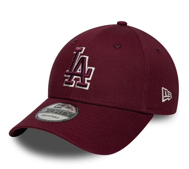 New Era Cap 9FORTY Cap MLB Los Angeles Dodgers Outline Burgundy - Weinrot LA New Era Cap 9FORTY Cap MLB Los Angeles Dodgers Outline Burgundy - Weinrot LA