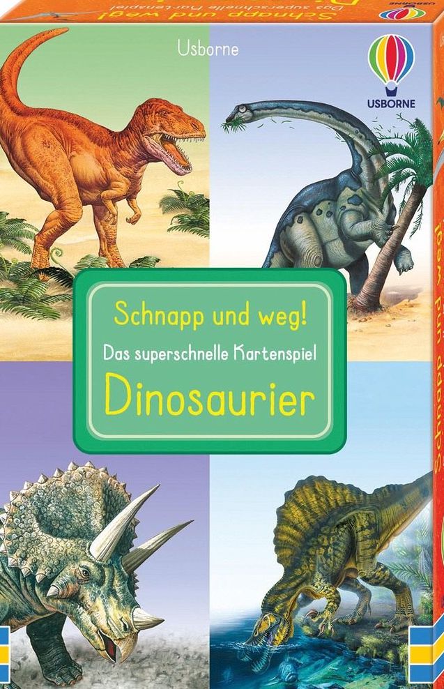 Usborne Schnapp und Weg! Das superschnelle Kartenspiel Dinosaurier