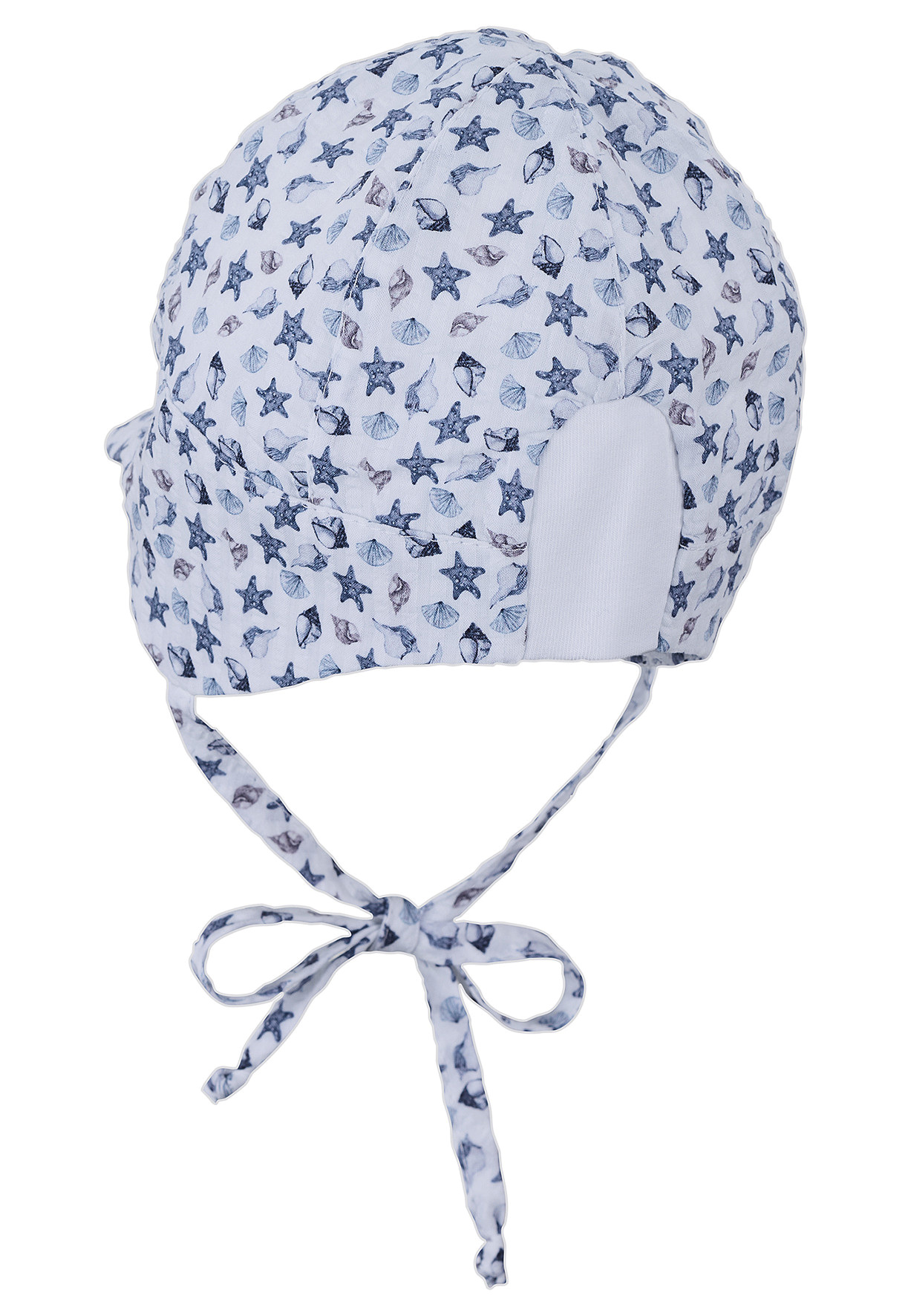 Sterntaler Baby Seersucker Sonnenmütze mit UV Schutz 50+ - Muscheln - SALE