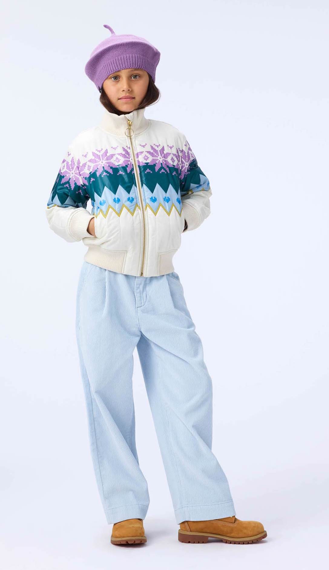 Molo Alaine Wide-Leg Cordhose in Eis Hellblau Blue Moon Molo Alaine Wide-Leg Cordhose in Eis Hellblau Blue Moon