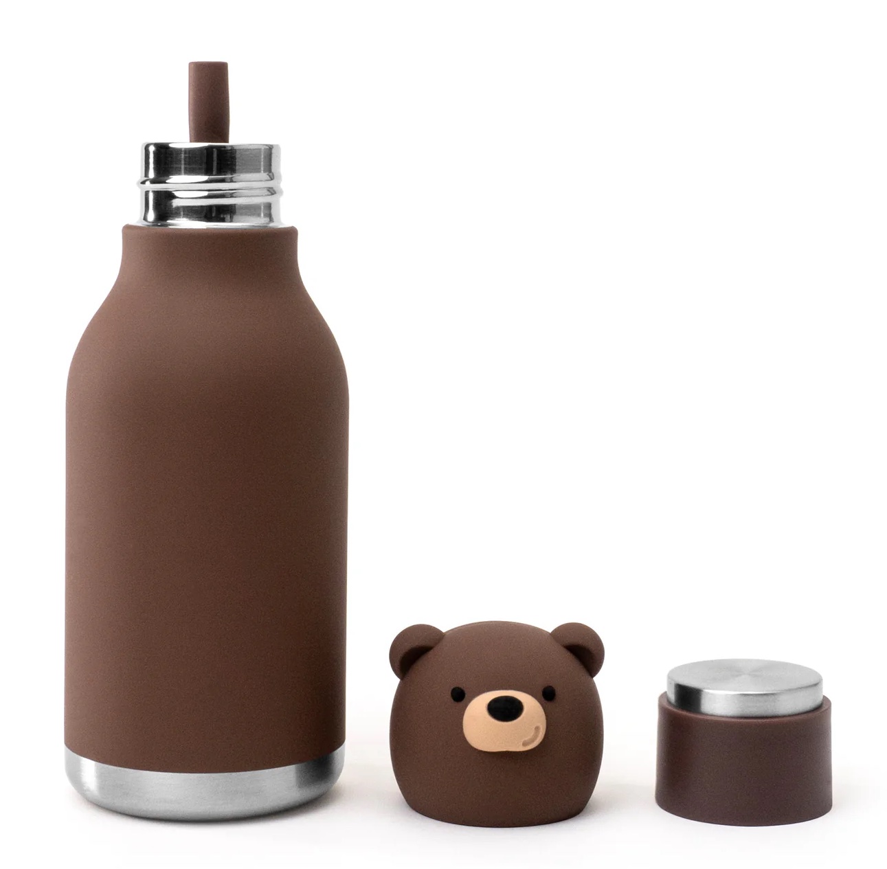 Asobu Bestie Trinkflasche - Honey Bear - Braun Bär Asobu Bestie Trinkflasche - Honey Bear - Braun Bär