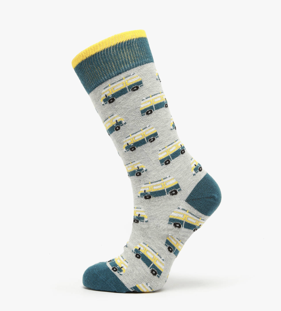 Cabaia Herren Socken - BEN & BIGGIE in Grau - Bus - SALE Cabaia Herren Socken - BEN & BIGGIE in Grau - Bus - SALE