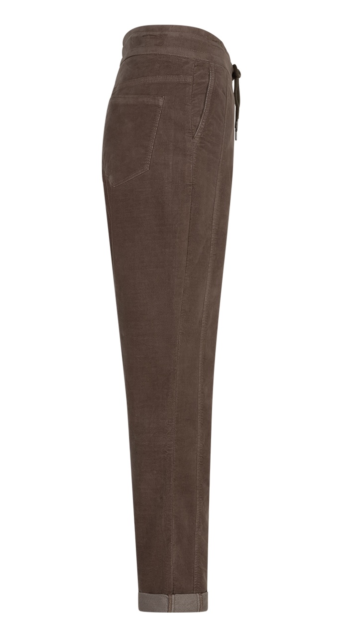 Red Button Stella Velvet Velours Hose in Clay Taupe