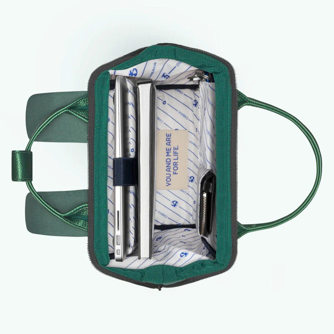 Cabaia Rucksack LEON Small mit Laptop-Fach - Grün 