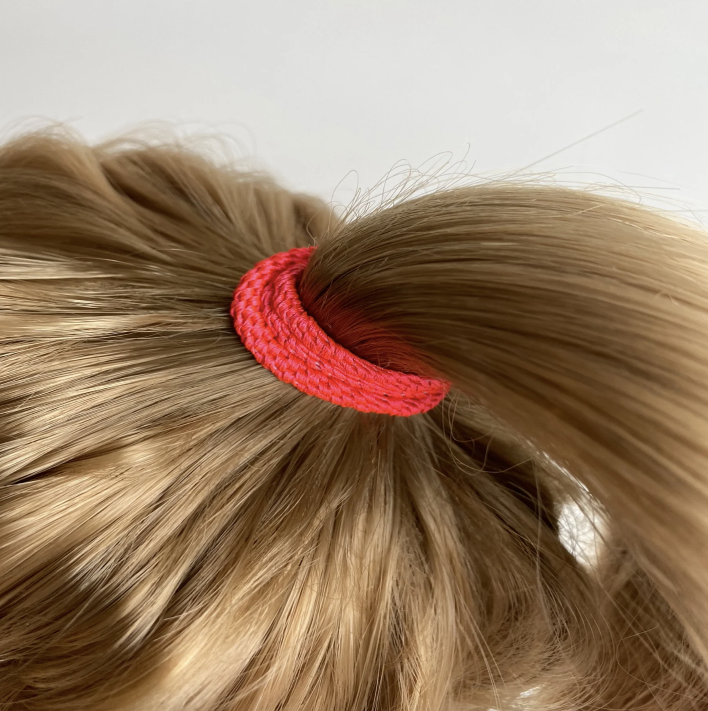 Kknekki Haargummi/Armband - Slim Neon Pink