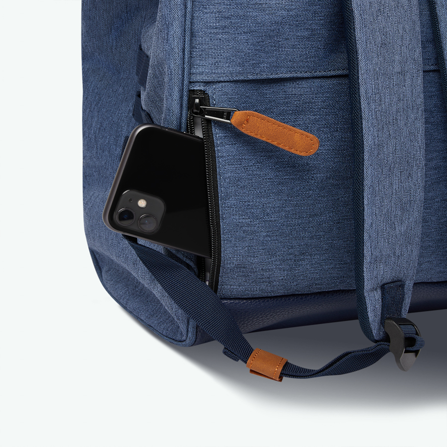PARIS_LARGE_BACKPACK_ADVENTURER_PARIS_12 Cabaia Rucksack PARIS Large mit Laptop-Fach - Marineblau Meliert