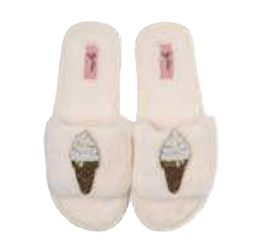 By Vivi Brosche-Set für Slipper oder Mode Eistüte - Soft Ice By Vivi Brosche-Set für Slipper oder Mode Eistüte - Soft Ice