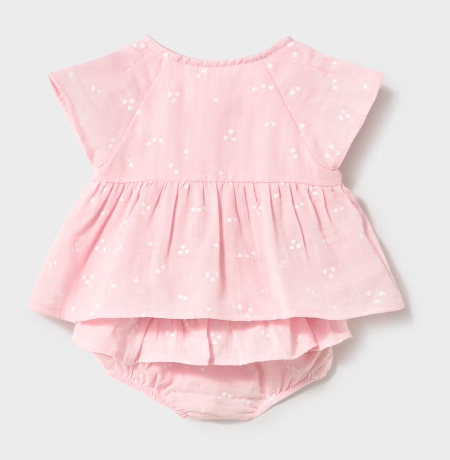 Mayoral Baby Bluse und Windelhöschen Set in Rosa Mayoral Baby Bluse und Windelhöschen Set in Rosa