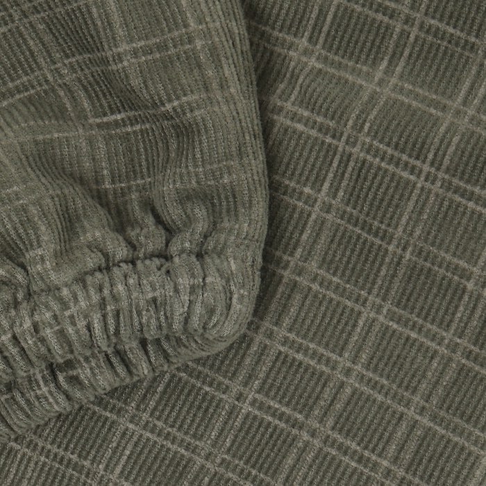 Minymo Baby Hose Kordhose in Beetle Grün mit Karo