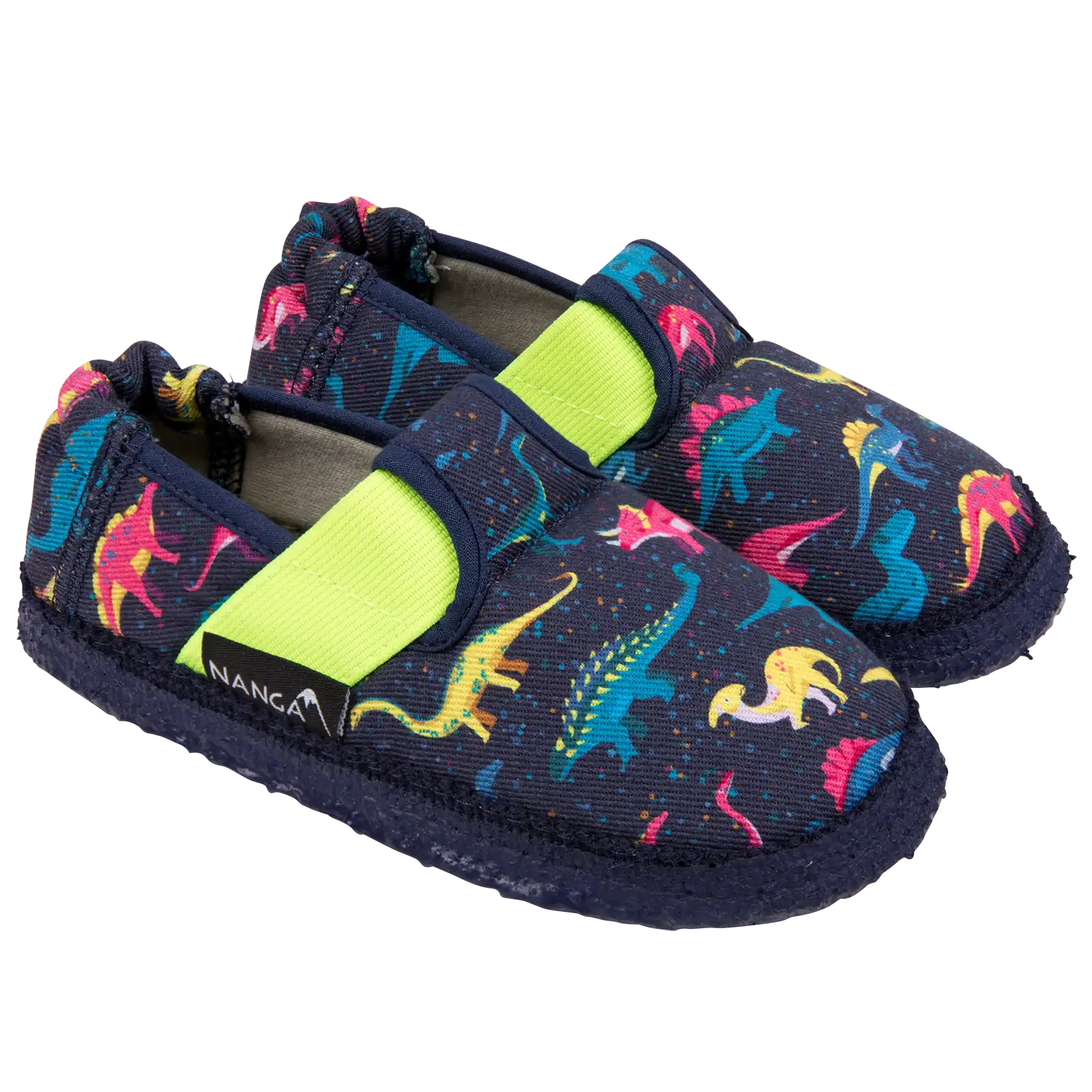 Nanga Hauschuhe - kleine Saurier NEW - Allover Dinos auf Dunkelblau