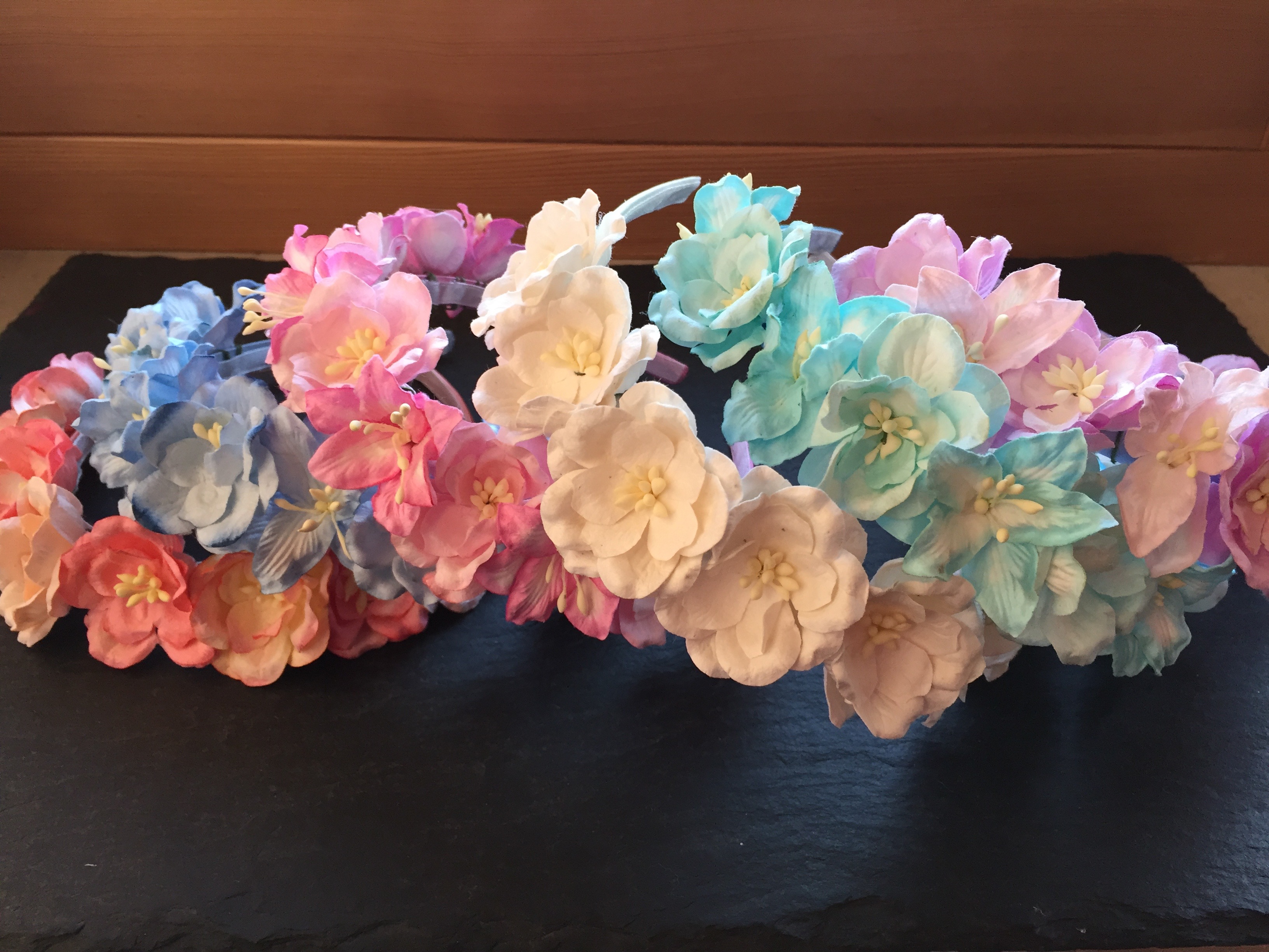 Wowzers Blütenkrone - Crown of Flowers - Handgefertigt - Farbauswahl - Große Blüten