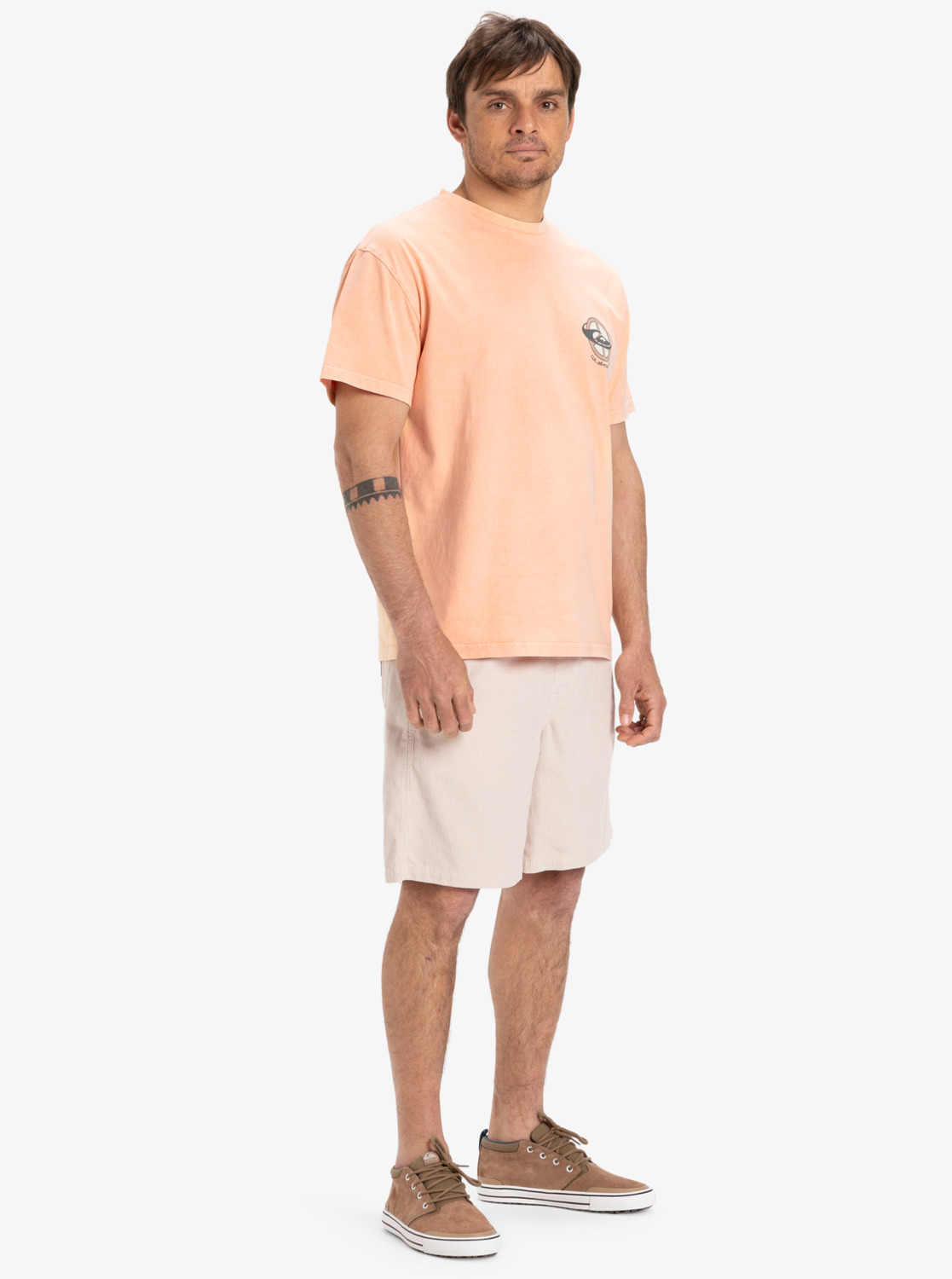 Quiksilver Taxer Cord - Kordshorts für Männer in Wind Chime - Creme
