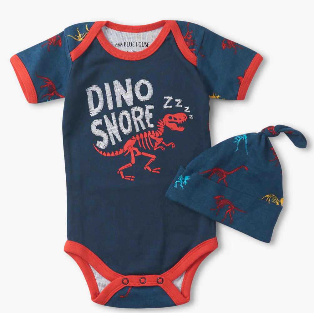 Bildschirm-foto-2023-06-09-um-17-11-16 Little Blue House Baby Body & Mütze Set - Dino Knochen