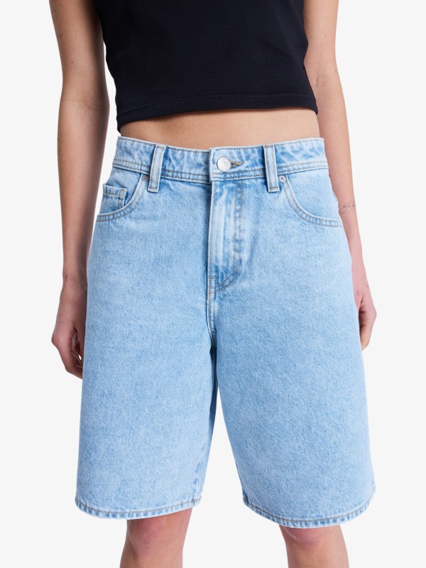 Roxy Breakers Mid Sunbleached - Bermuda-Jeansshorts für Frauen Roxy Breakers Mid Sunbleached - Bermuda-Jeansshorts für Frauen