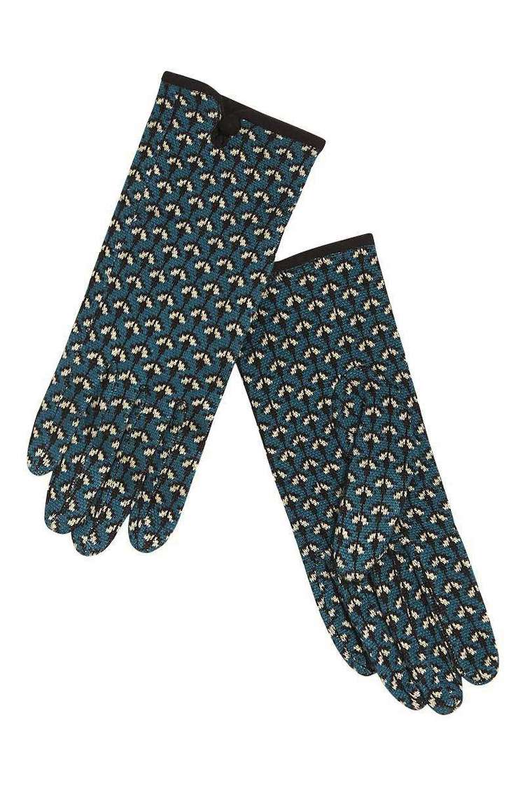 07506_5 King Louie Lange Strickhandschuh Glove Studio in Lapis Blue
