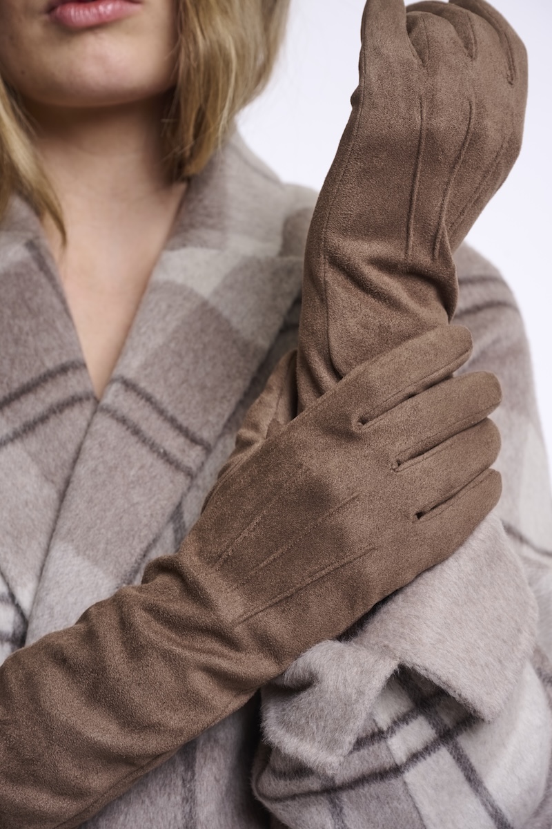 Rino & Pelle Feniks Lange Handschuhe in Russet Braun