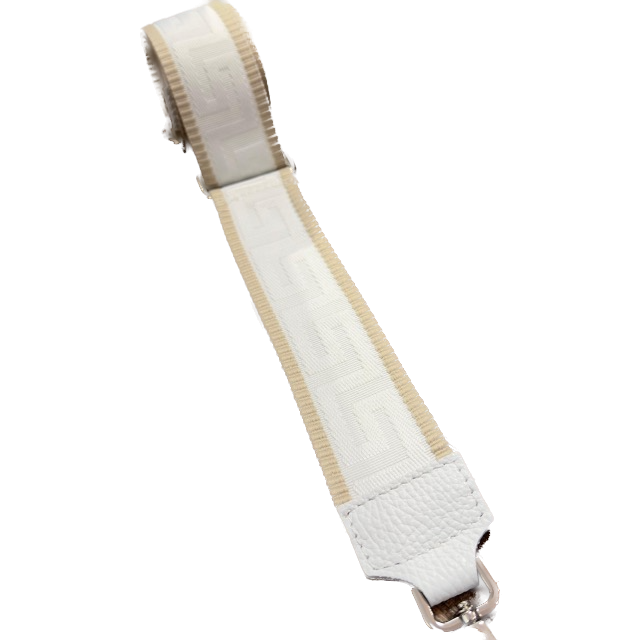 BFF Crossbody Schulterriemen / Taschengurt - Weiß & Beige Design - SALE