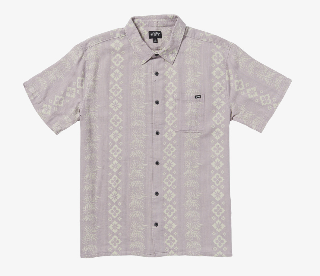 Billabong Sundays Jacquard Hemd mit kurzen Ärmeln für Männer in Light Purple