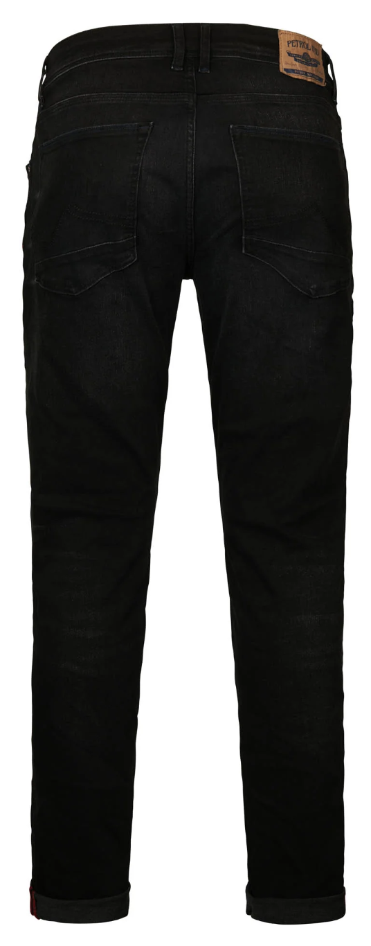 Petrol Industries Herren Jeans Russel Regular Tapered Fit in Black Stone