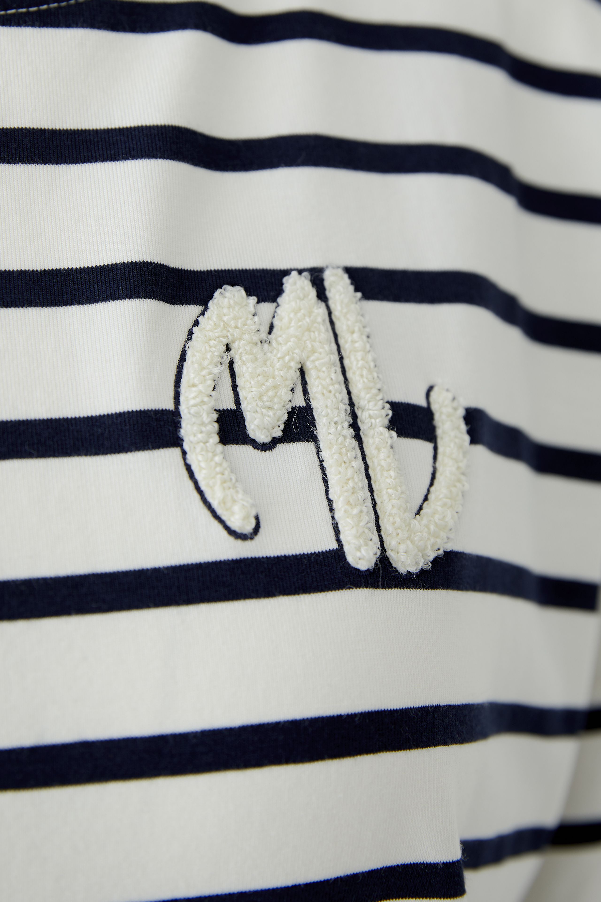 MIss Lagotte Langarm Shirt - Blau weiß gestreift