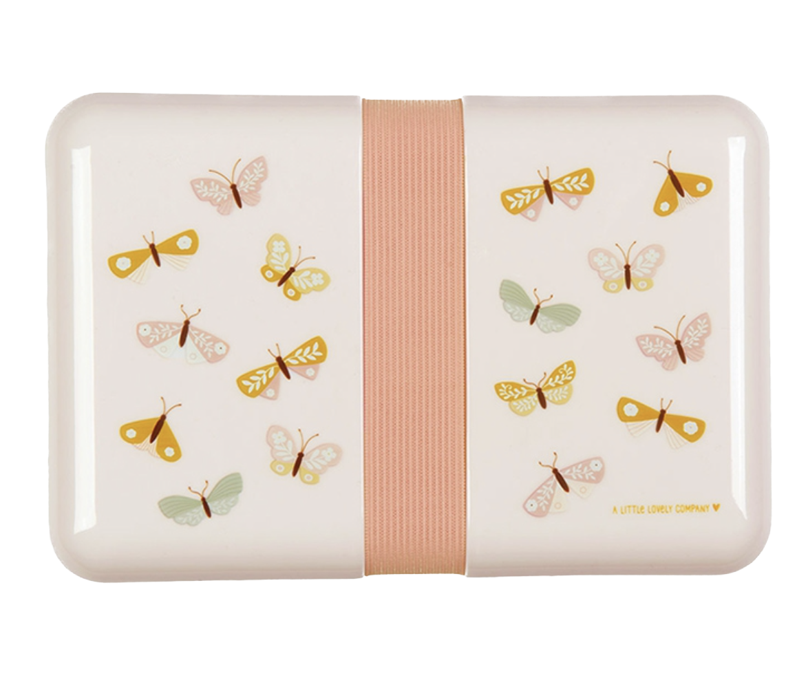 A Lovely Little Company Brotdose/Brotzeitbox - Schmetterlinge